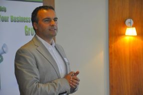 Dr Farhad Reyazat giving speech