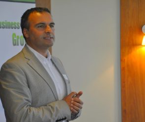Dr Farhad Reyazat giving speech